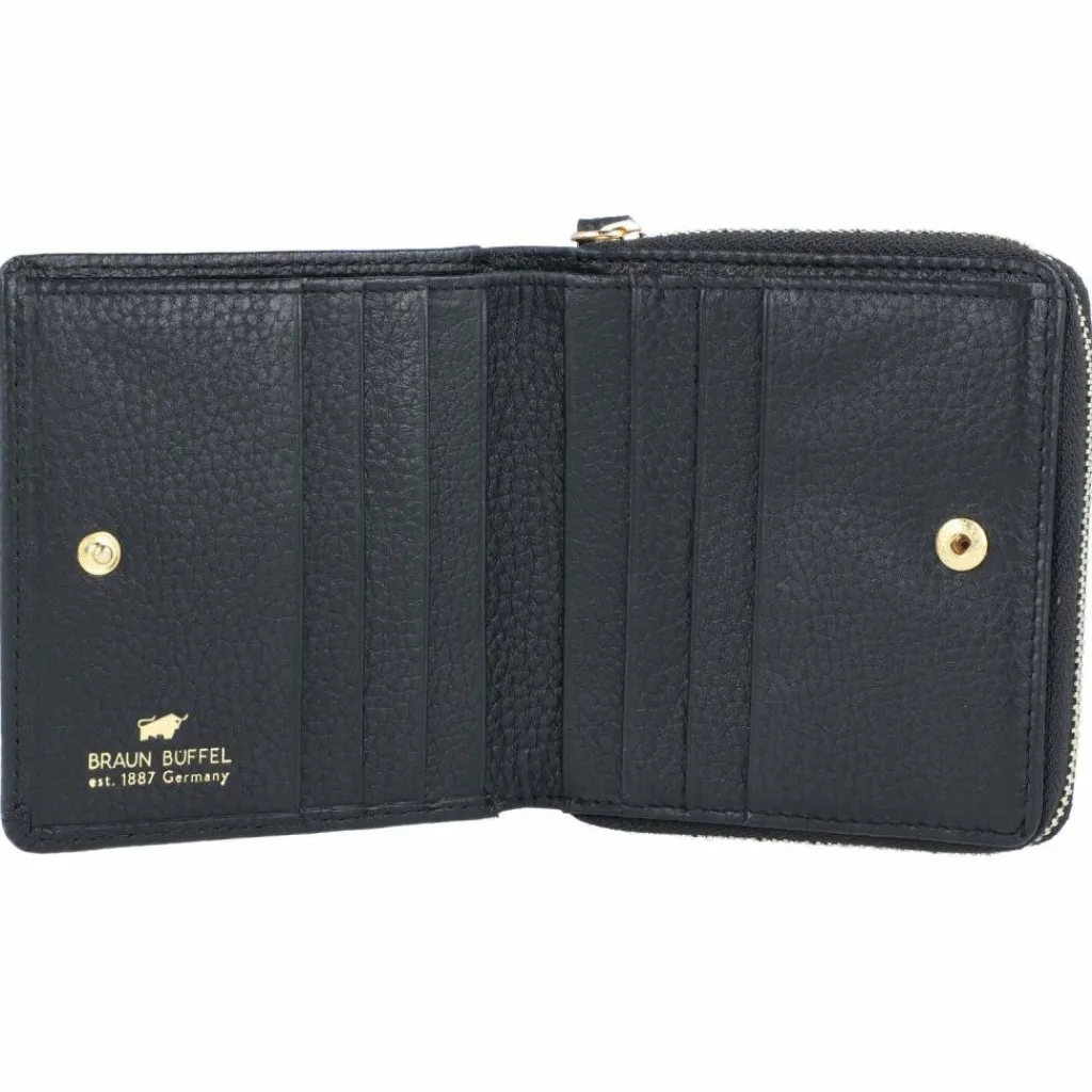 Braun Büffel Damengeldbörsen Querformat<Asti Geldbörse RFID Leder 10 cm schwarz