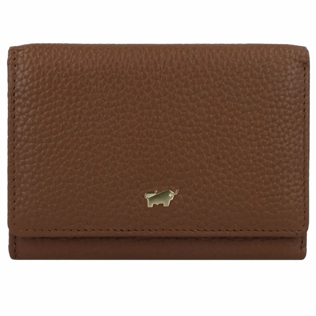 Braun Büffel Damengeldbörsen Querformat<Asti Geldbörse Leder 12 cm saddle brown