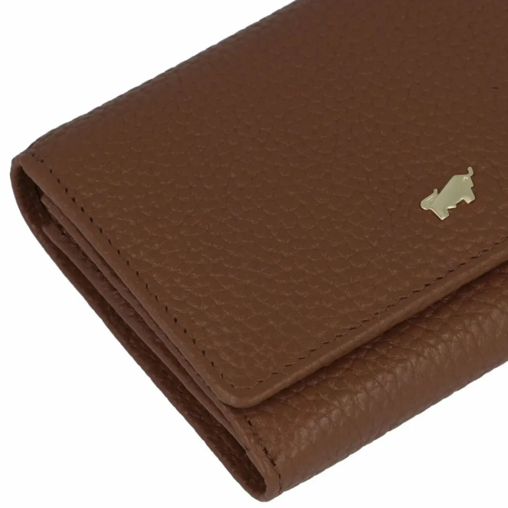 Braun Büffel Damengeldbörsen Querformat<Asti Geldbörse Leder 12 cm saddle brown