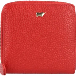 Braun Büffel Damengeldbörsen Querformat<Asti Geldbörse RFID Leder 10 cm rot