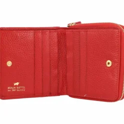 Braun Büffel Damengeldbörsen Querformat<Asti Geldbörse RFID Leder 10 cm rot