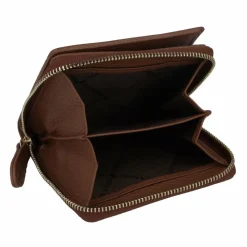 Damen Braun Büffel Asti Geldbörse RFID Leder 10 cm