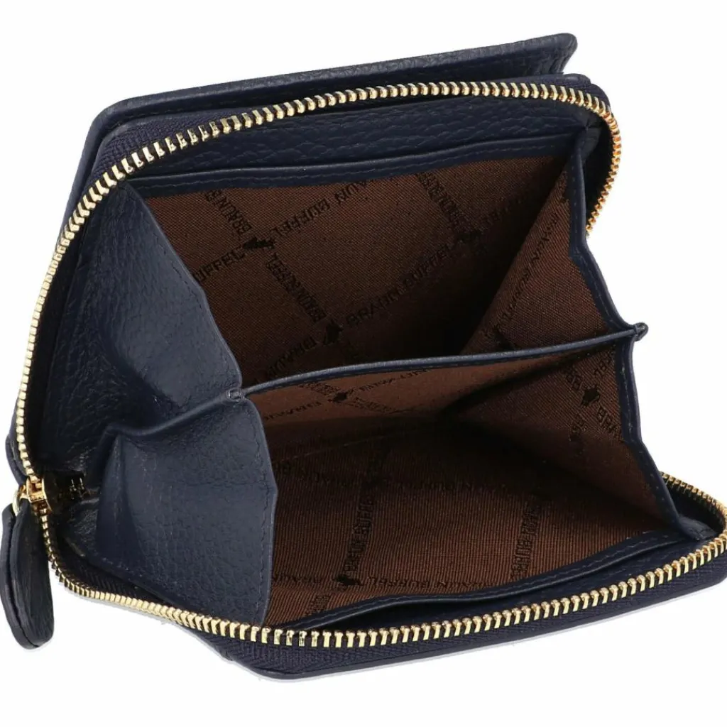 Braun Büffel Damengeldbörsen Querformat<Asti Geldbörse RFID Leder 10 cm navy