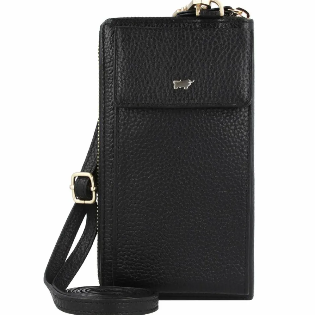 Best Braun Büffel Asti Handytasche Leder 11 cm schwarz
