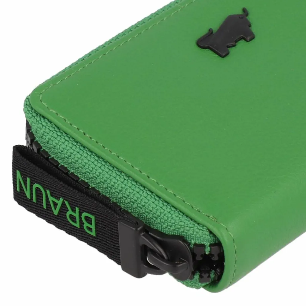 Braun Büffel Herrengeldbörsen Querformat<Capri Geldbörse RFID Schutz Leder 11 cm grün