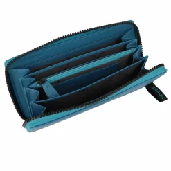 New Braun Büffel Capri Geldbörse RFID Schutz Leder 19 cm ocean