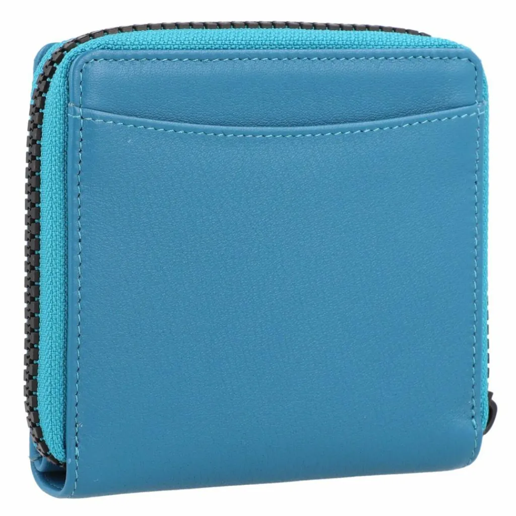 Braun Büffel Damengeldbörsen Querformat<Capri Geldbörse RFID Schutz Leder 11 cm ocean