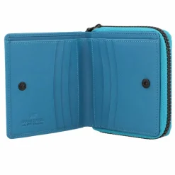 Braun Büffel Damengeldbörsen Querformat<Capri Geldbörse RFID Schutz Leder 11 cm ocean