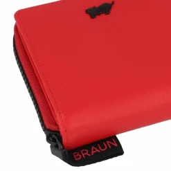 Damen Braun Büffel Capri Geldbörse RFID Schutz Leder 11 cm