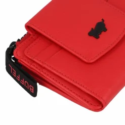 Sale Braun Büffel Capri Kreditkartenetui RFID Schutz Leder 11 cm flame red