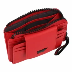 Sale Braun Büffel Capri Kreditkartenetui RFID Schutz Leder 11 cm flame red