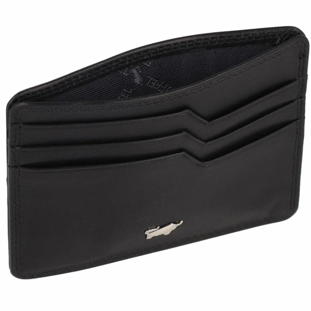 Best Braun Büffel Golf Edition Kreditkartenetui RFID Leder 10,5 cm schwarz