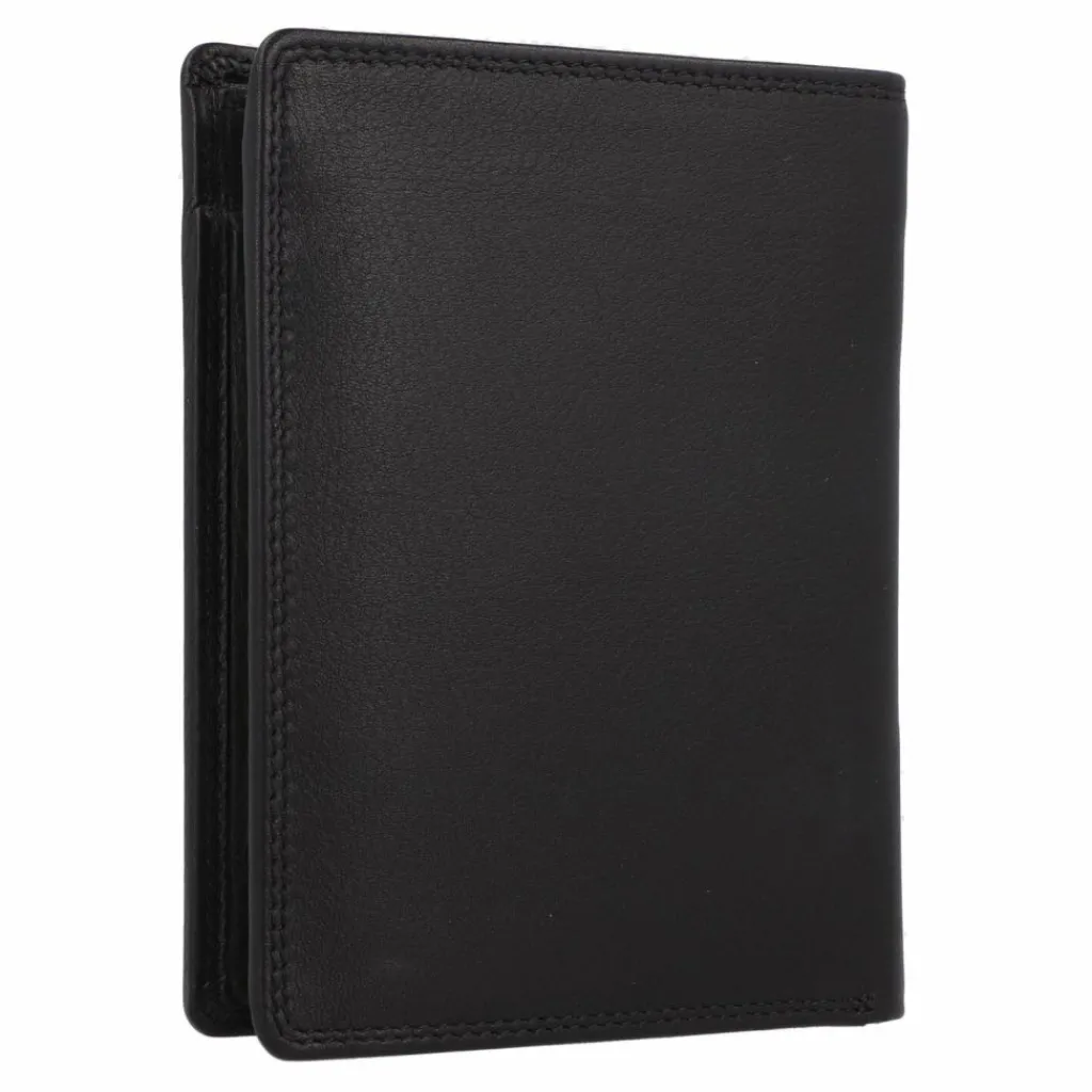 Outlet Braun Büffel Golf Geldbörse RFID Leder 10 cm schwarz