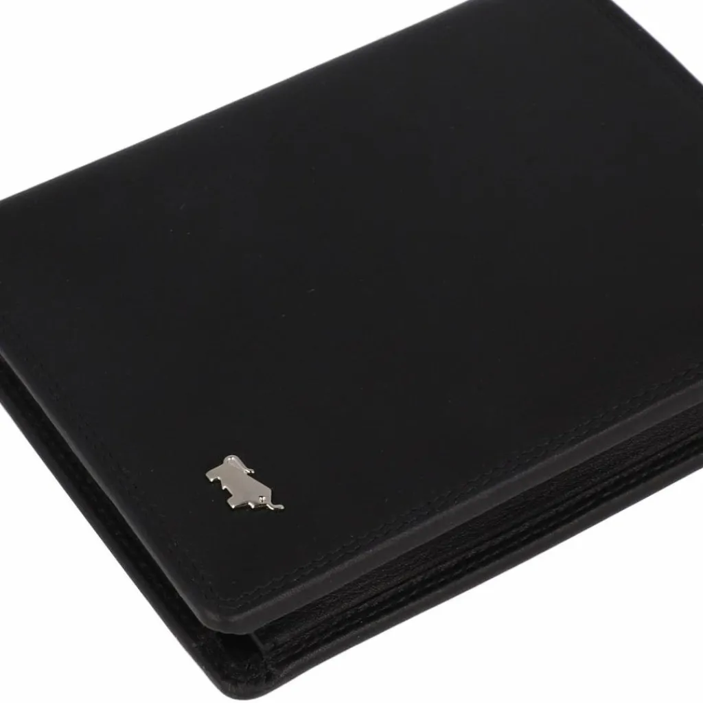 Outlet Braun Büffel Golf Geldbörse RFID Leder 10 cm schwarz