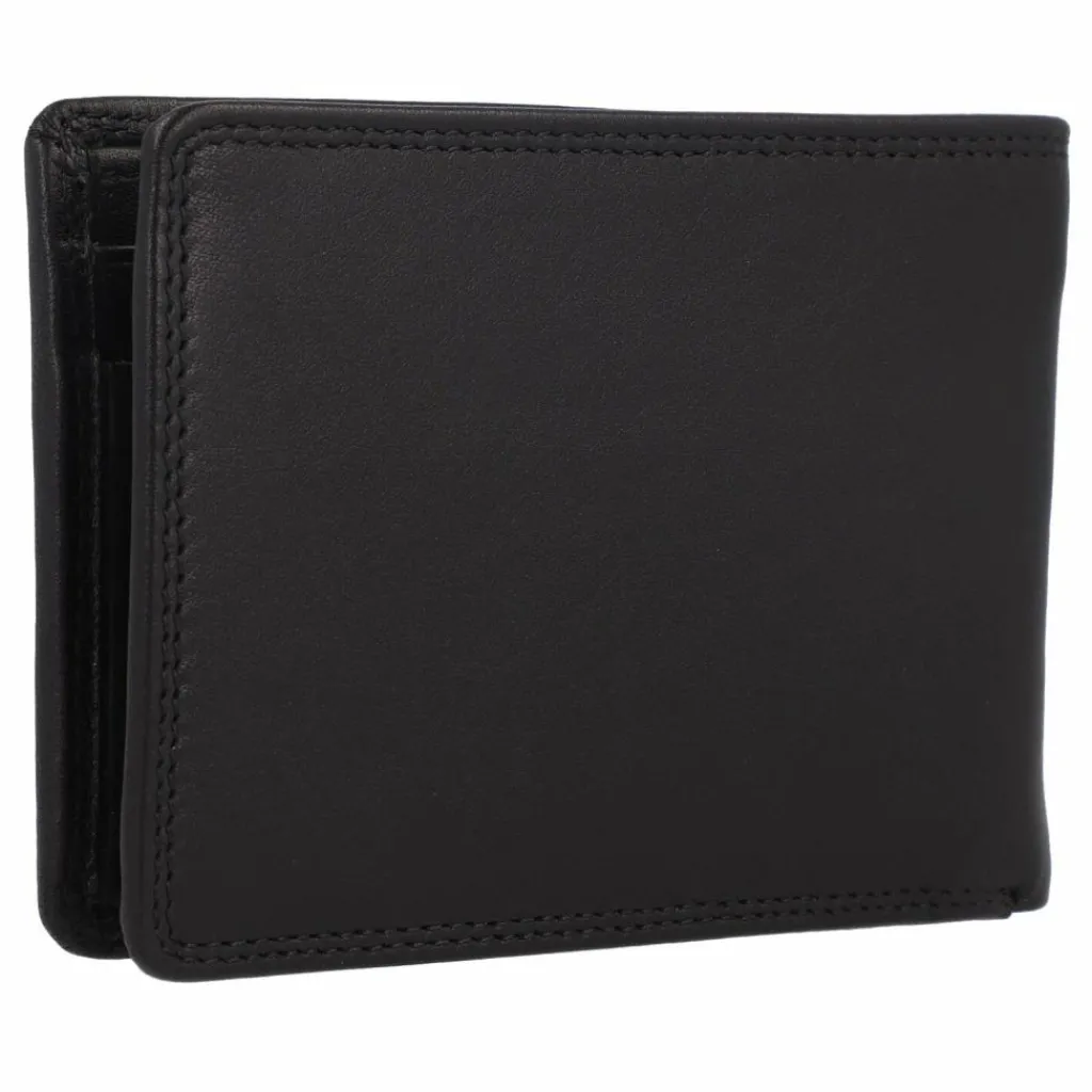 Braun Büffel Herrengeldbörsen Querformat<Golf Secure Geldbörse RFID Leder 10,5 cm schwarz