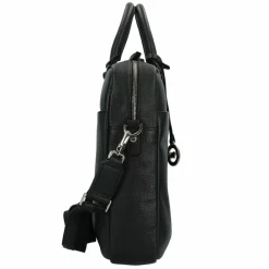 New Braun Büffel Hanna Aktentasche Leder 41 cm Laptopfach schwarz