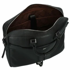 New Braun Büffel Hanna Aktentasche Leder 41 cm Laptopfach schwarz