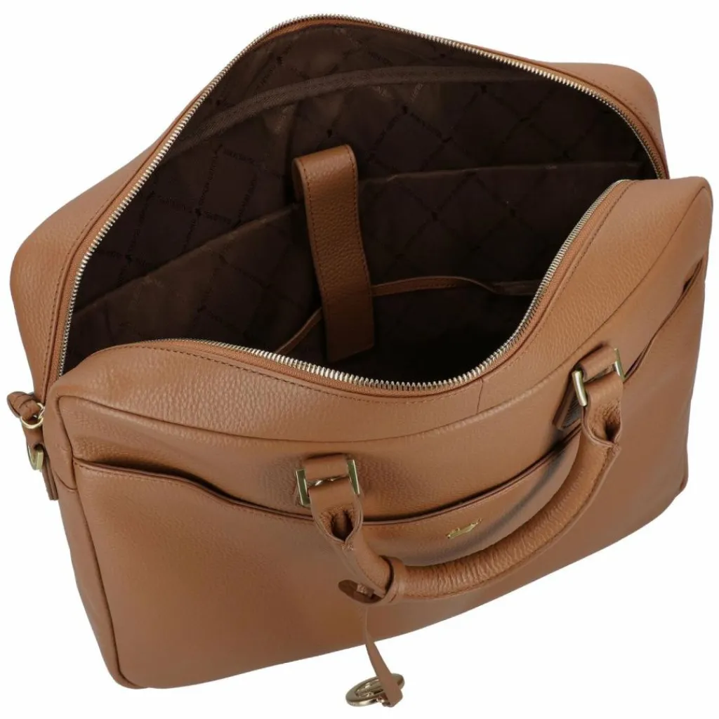 Clearance Braun Büffel Hanna Aktentasche Leder 41 cm Laptopfach cognac