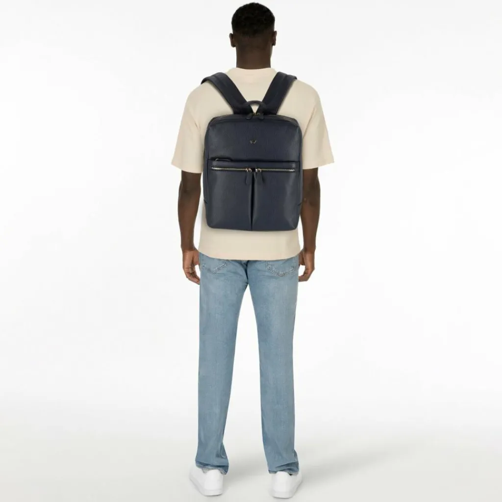 Braun Büffel Lederrucksäcke|Business-Rucksäcke<Hanna Business-Rucksack M Leder 40 cm Laptopfach navy
