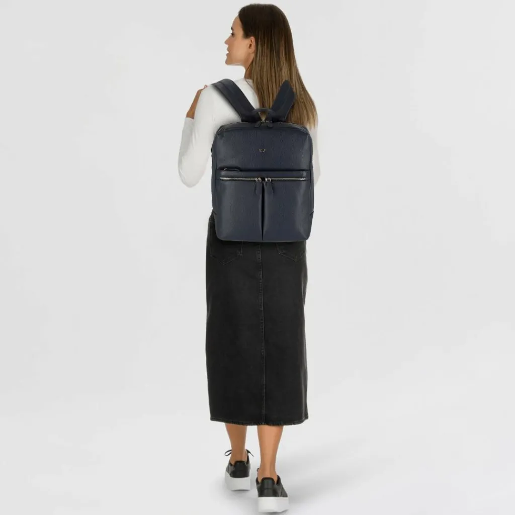Braun Büffel Lederrucksäcke|Business-Rucksäcke<Hanna Business-Rucksack M Leder 40 cm Laptopfach navy