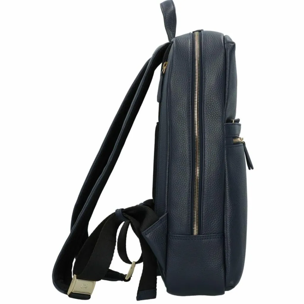 Braun Büffel Lederrucksäcke|Business-Rucksäcke<Hanna Business-Rucksack M Leder 40 cm Laptopfach navy