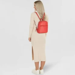 Braun Büffel Lederrucksäcke|City Rucksäcke<Hanna City Rucksack S Leder 31 cm rot