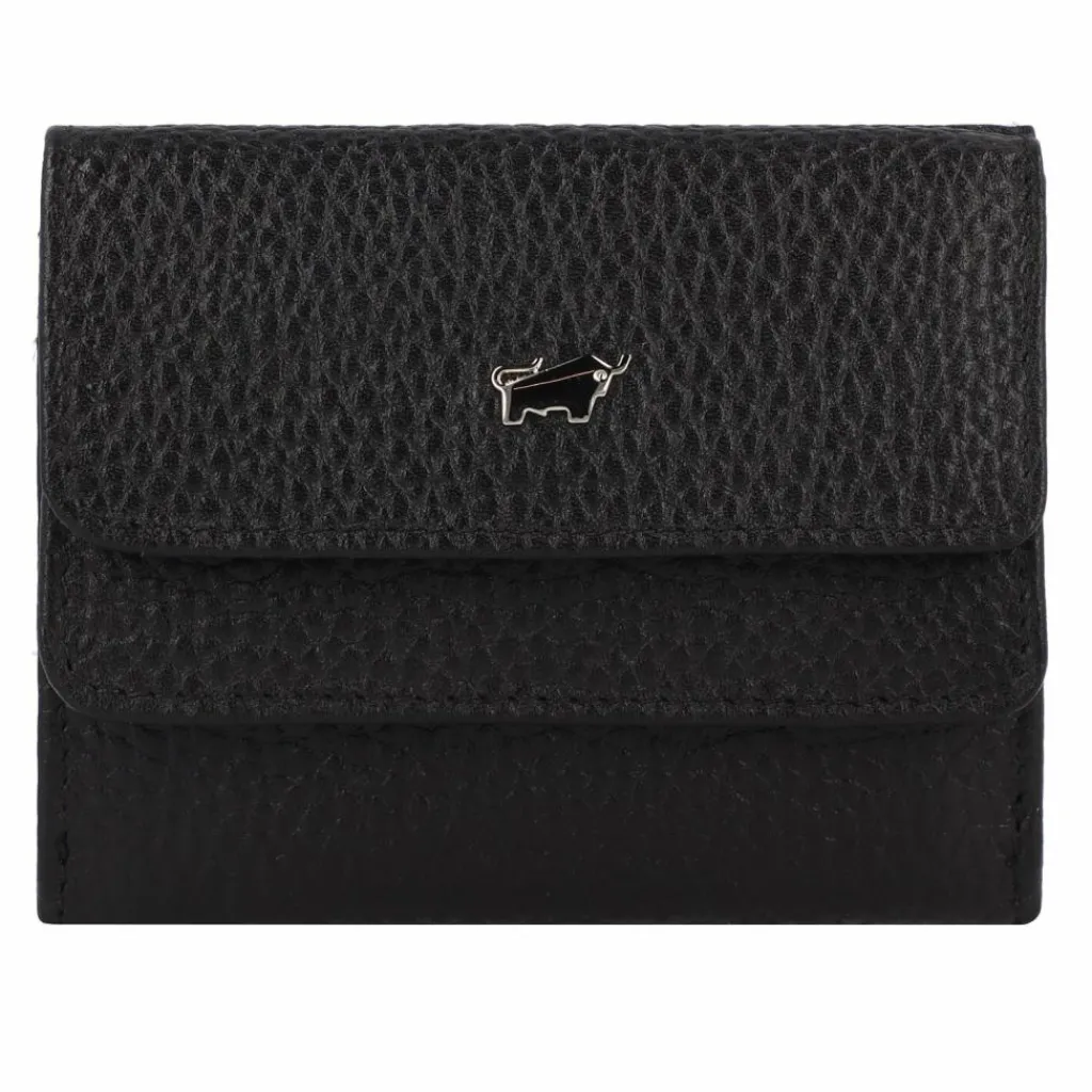 Braun Büffel Damengeldbörsen Querformat<Hanna Geldbörse RFID Schutz Leder 10 cm schwarz