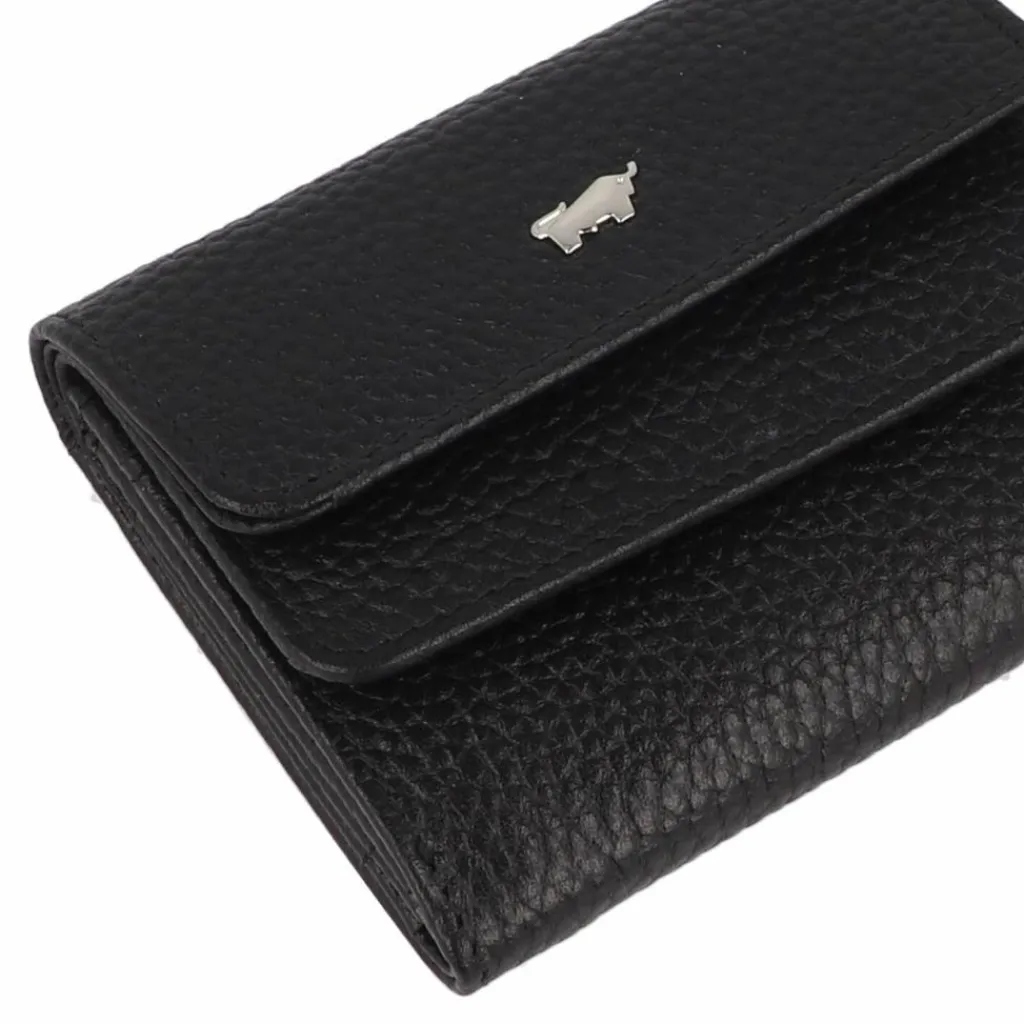 Braun Büffel Damengeldbörsen Querformat<Hanna Geldbörse RFID Schutz Leder 10 cm schwarz