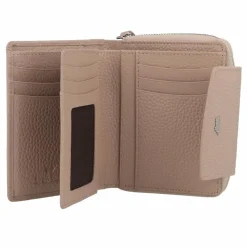 Braun Büffel Damengeldbörsen Querformat<Hanna Geldbörse RFID Schutz Leder 12 cm creme