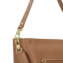 Braun Büffel Schultertaschen<Hanna Schultertasche Leder 34 cm Laptopfach cognac