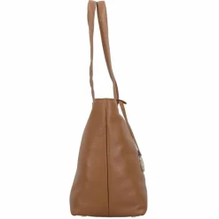 Braun Büffel Shopper|Schultertaschen<Hanna Shopper Tasche Leder 43 cm cognac