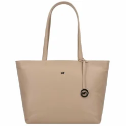 Hot Braun Büffel Hanna Shopper Tasche Leder 43 cm creme