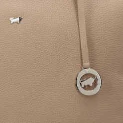 Hot Braun Büffel Hanna Shopper Tasche Leder 43 cm creme