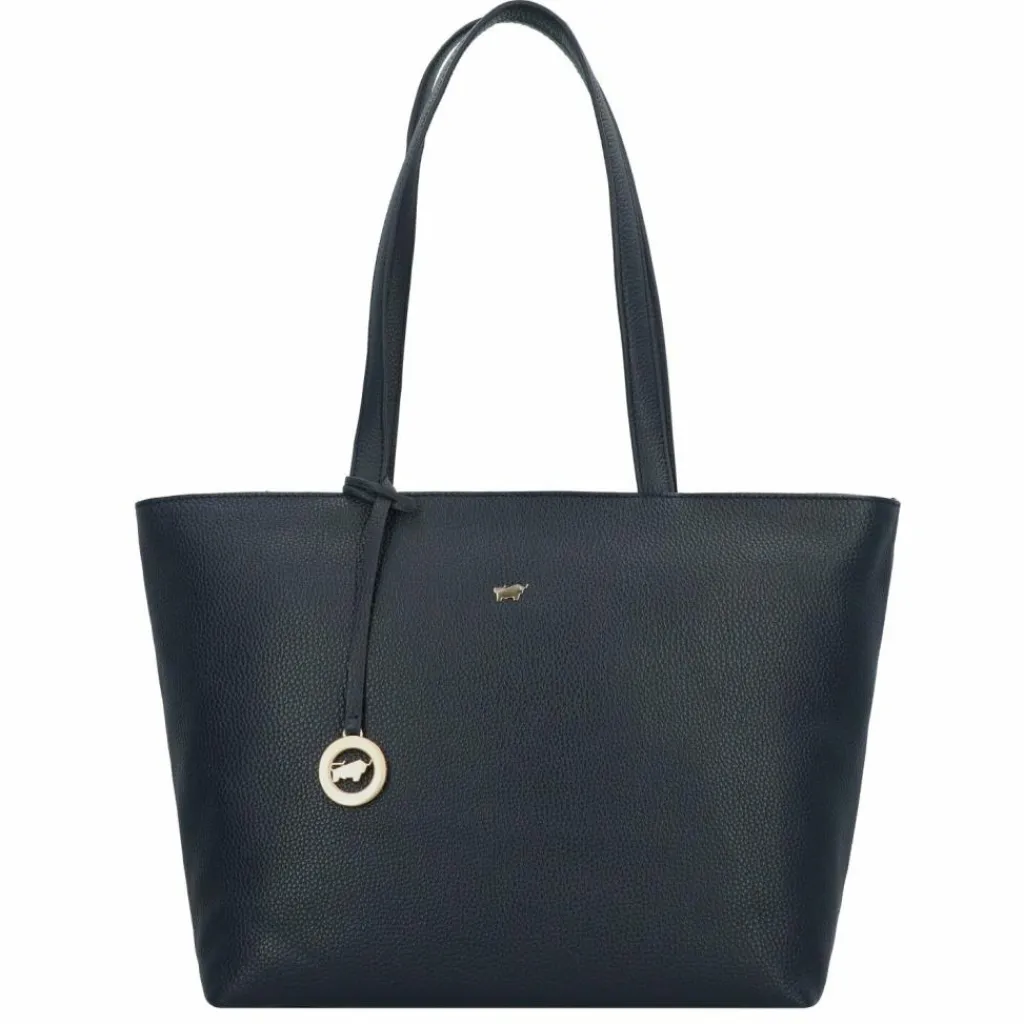 Clearance Braun Büffel Hanna Shopper Tasche Leder 43 cm navy