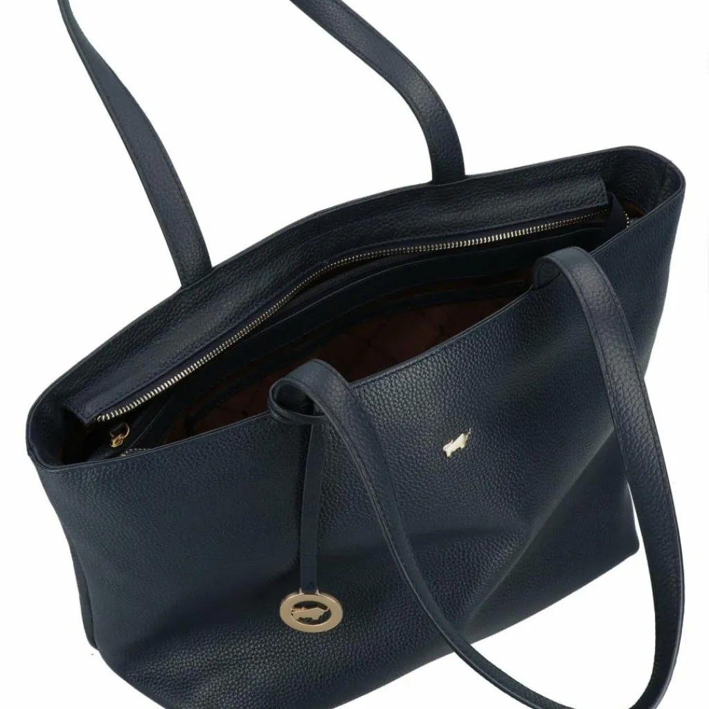 Clearance Braun Büffel Hanna Shopper Tasche Leder 43 cm navy