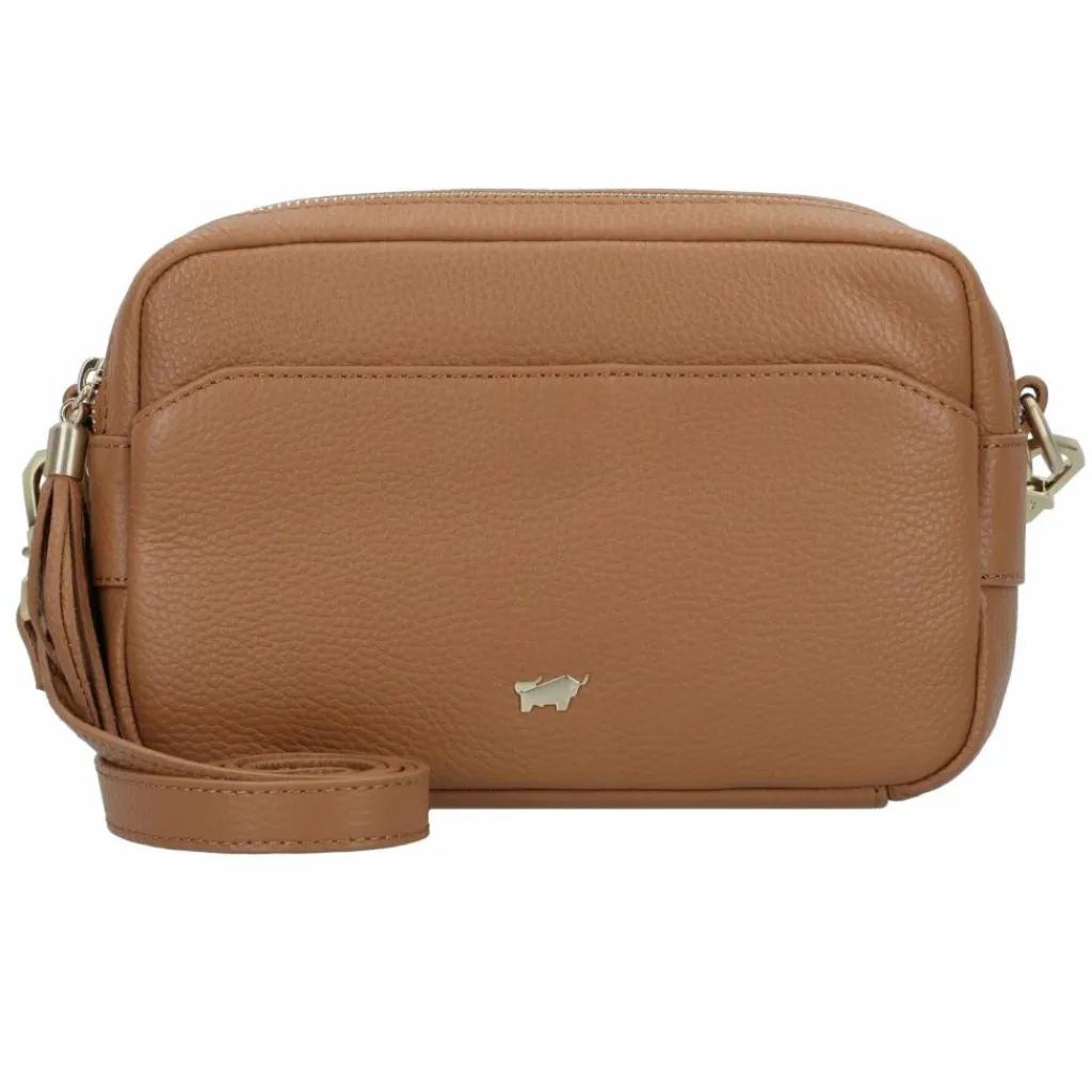 Braun Büffel Umhängetaschen<Hanna Umhängetasche Leder 23 cm cognac