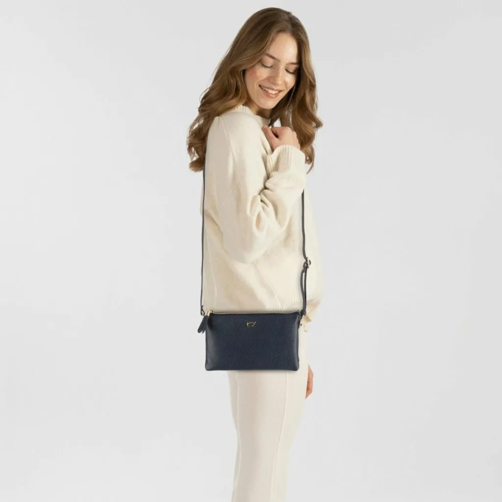 Discount Braun Büffel Hanna Umhängetasche Leder 21 cm navy