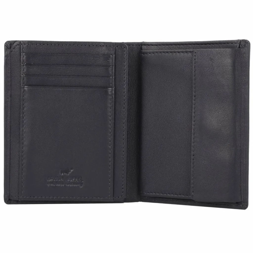 Braun Büffel Herrengeldbörsen Hochformat<Hannes Geldbörse RFID Schutz Leder 9.5 cm navy