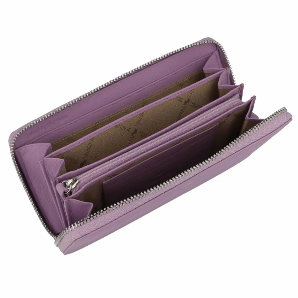 Braun Büffel Damengeldbörsen Querformat<Joy Geldbörse RFID Schutz Leder 19 cm amethyst