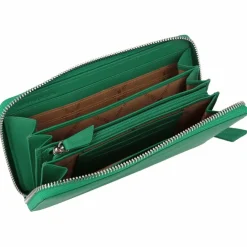 Braun Büffel Damengeldbörsen Querformat<Joy Geldbörse RFID Schutz Leder 19 cm fern green