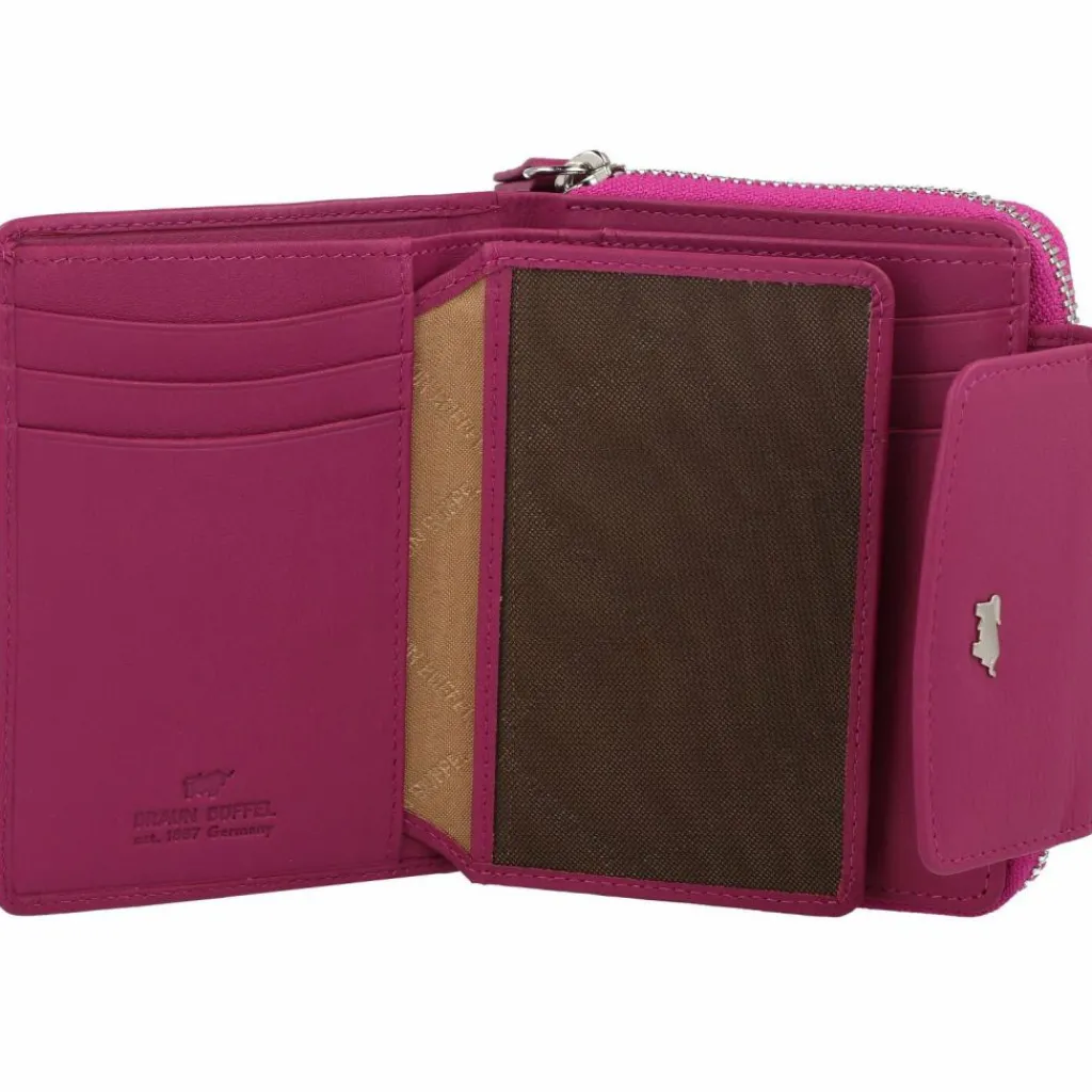 Damen Braun Büffel Joy Geldbörse RFID Schutz Leder 12 cm
