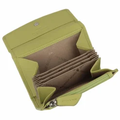 Braun Büffel Damengeldbörsen Querformat<Joy Geldbörse RFID Schutz Leder 10.5 cm lemongrass