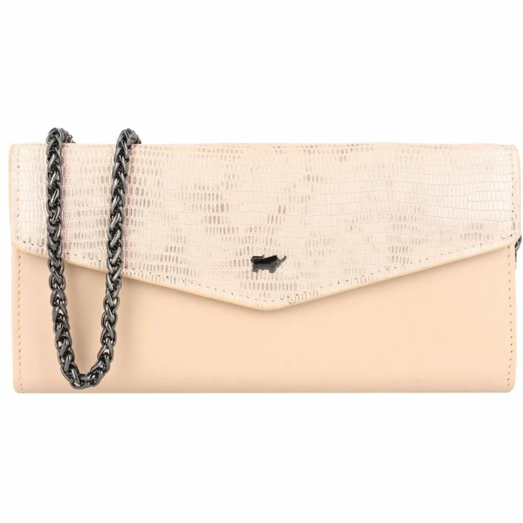 Best Braun Büffel Lizzy Clutch Geldbörse Leder 19.5 cm nude
