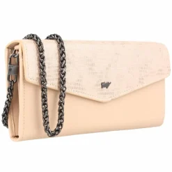 Best Braun Büffel Lizzy Clutch Geldbörse Leder 19.5 cm nude