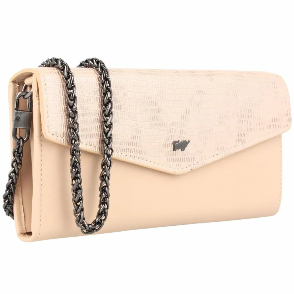 Best Braun Büffel Lizzy Clutch Geldbörse Leder 19.5 cm nude