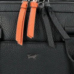 Hot Braun Büffel Novara Aktentasche Leder 42 cm Laptopfach schwarz