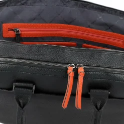 Hot Braun Büffel Novara Aktentasche Leder 42 cm Laptopfach schwarz