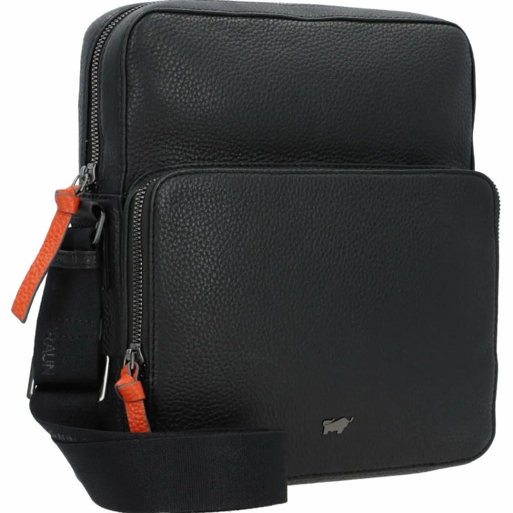 Best Braun Büffel Novara Umhängetasche Leder 23 cm schwarz