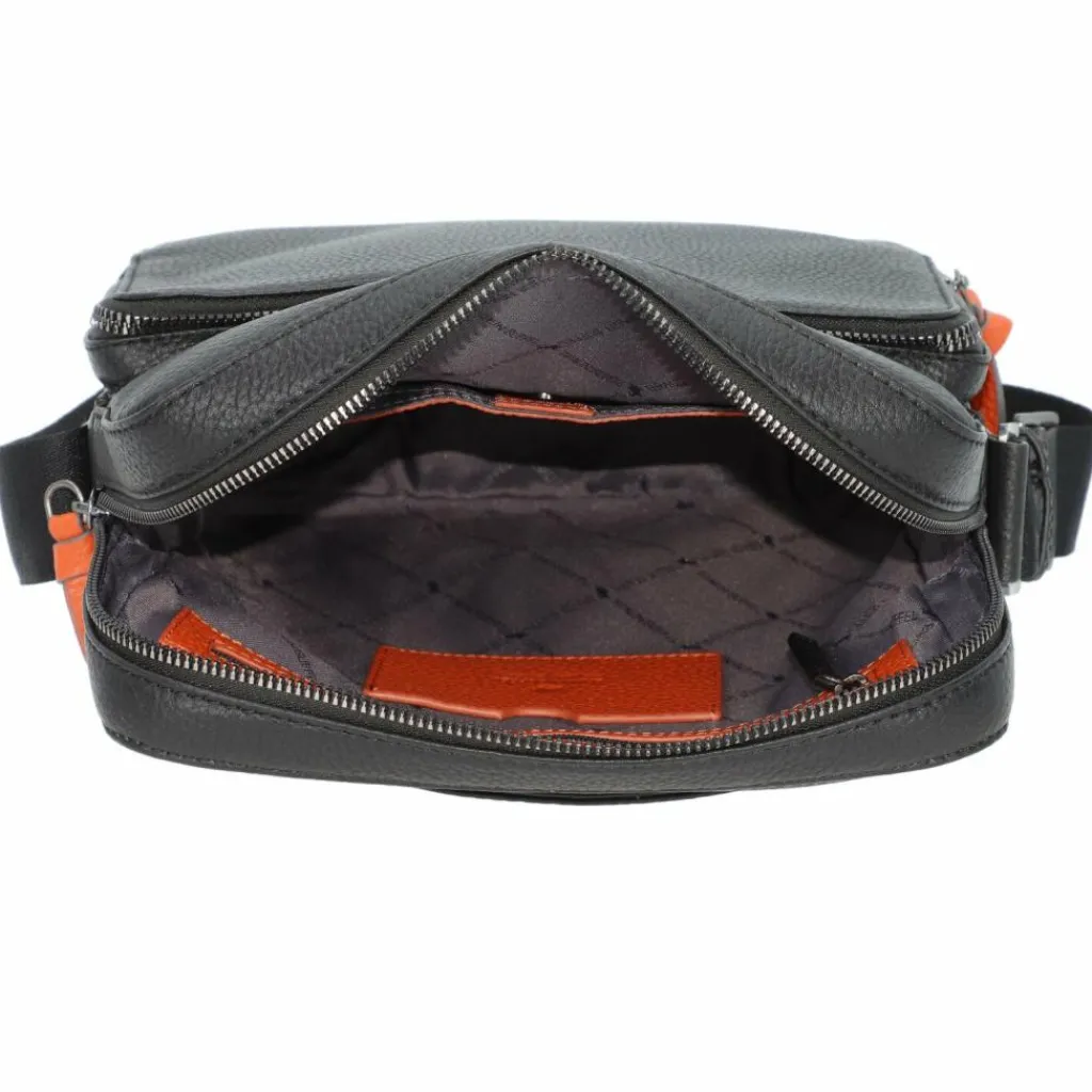 Best Braun Büffel Novara Umhängetasche Leder 23 cm schwarz