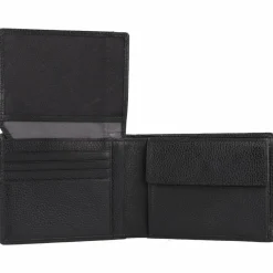 Outlet Braun Büffel Prato Geldbörse RFID Leder 12 cm schwarz